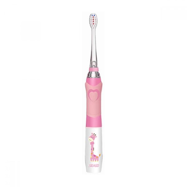 Детская электрическая звуковая зубная щетка Seago SG977 Sonic, Pink 1944509931 фото