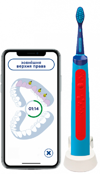 Електрична зубна щітка Playbrush Smart Sonic Blue 1944509940 фото
